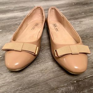 ASOS nude flats with bow
